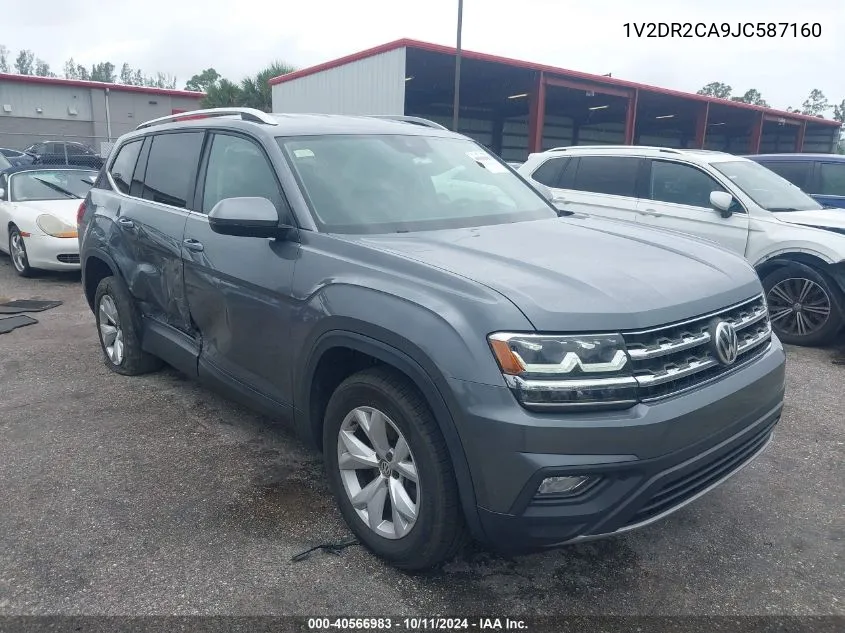 2018 Volkswagen Atlas 3.6L V6 Se/3.6L V6 Se W/Technology VIN: 1V2DR2CA9JC587160 Lot: 40566983