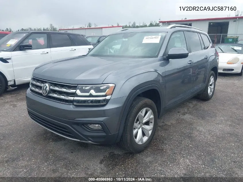 2018 Volkswagen Atlas 3.6L V6 Se/3.6L V6 Se W/Technology VIN: 1V2DR2CA9JC587160 Lot: 40566983