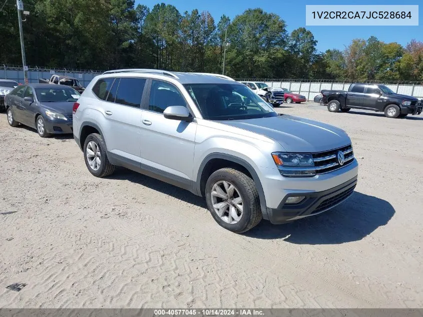 2018 Volkswagen Atlas 3.6L V6 Se VIN: 1V2CR2CA7JC528684 Lot: 40577045