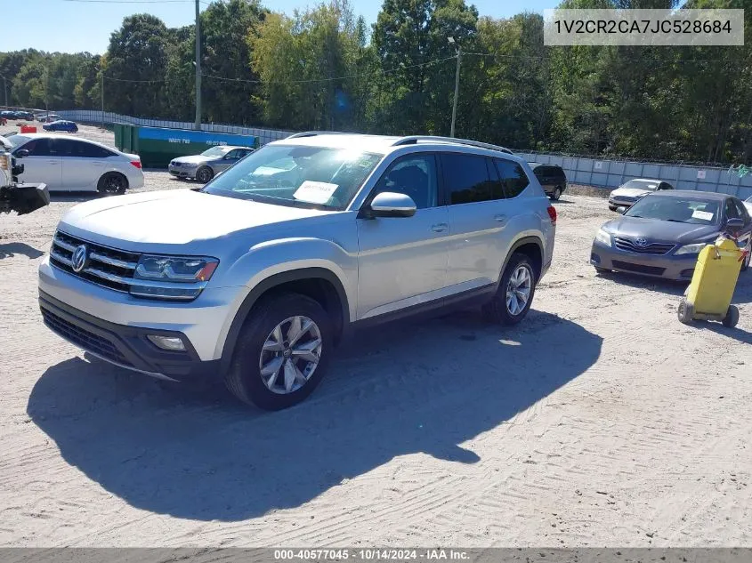 2018 Volkswagen Atlas 3.6L V6 Se VIN: 1V2CR2CA7JC528684 Lot: 40577045