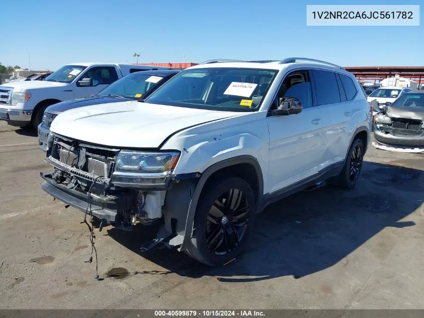 1V2NR2CA6JC561782 2018 Volkswagen Atlas 3.6L V6 Sel Premium