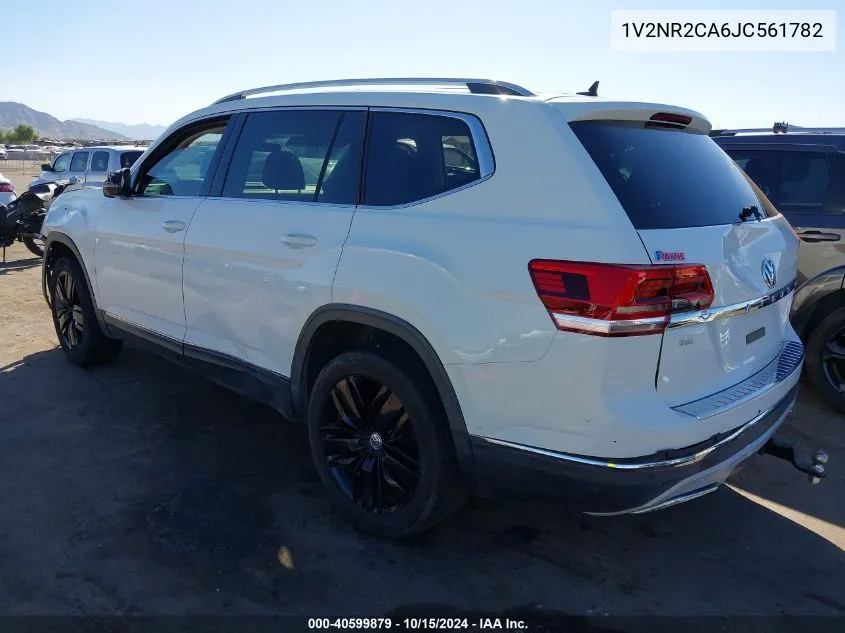 1V2NR2CA6JC561782 2018 Volkswagen Atlas 3.6L V6 Sel Premium