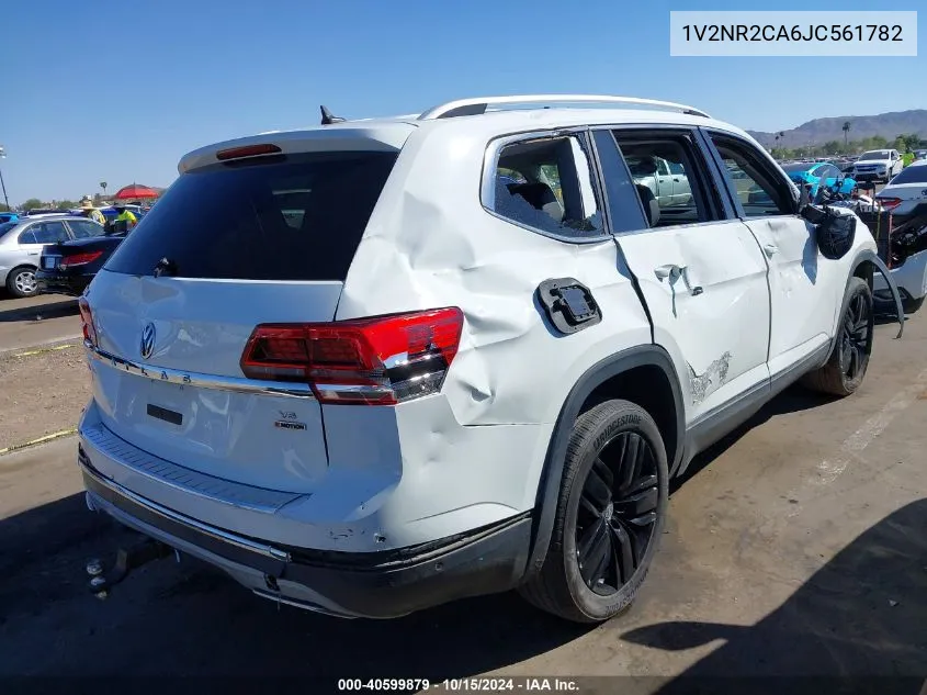 1V2NR2CA6JC561782 2018 Volkswagen Atlas 3.6L V6 Sel Premium