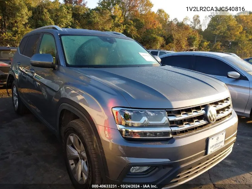 2018 Volkswagen Atlas Se VIN: 1V2LR2CA3JC540816 Lot: 40633231