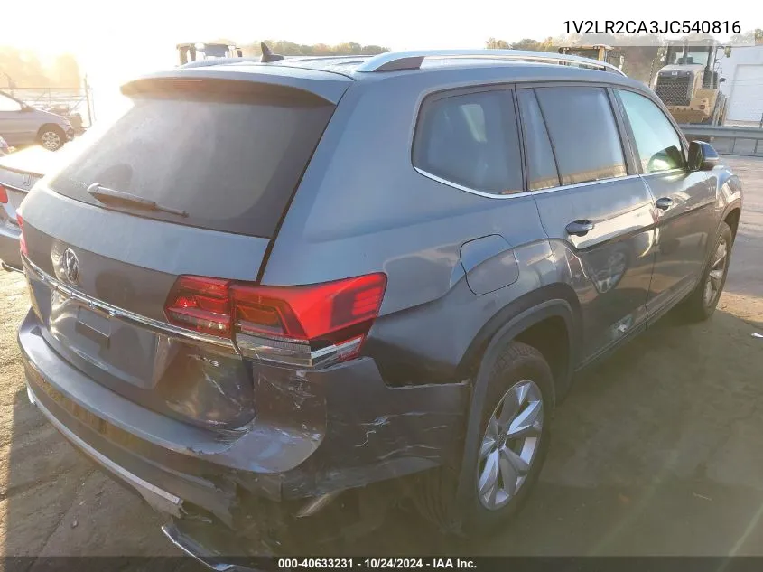 2018 Volkswagen Atlas Se VIN: 1V2LR2CA3JC540816 Lot: 40633231