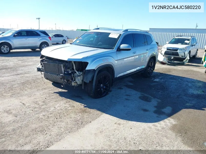 2018 Volkswagen Atlas 3.6L V6 Sel Premium VIN: 1V2NR2CA4JC580220 Lot: 40771754