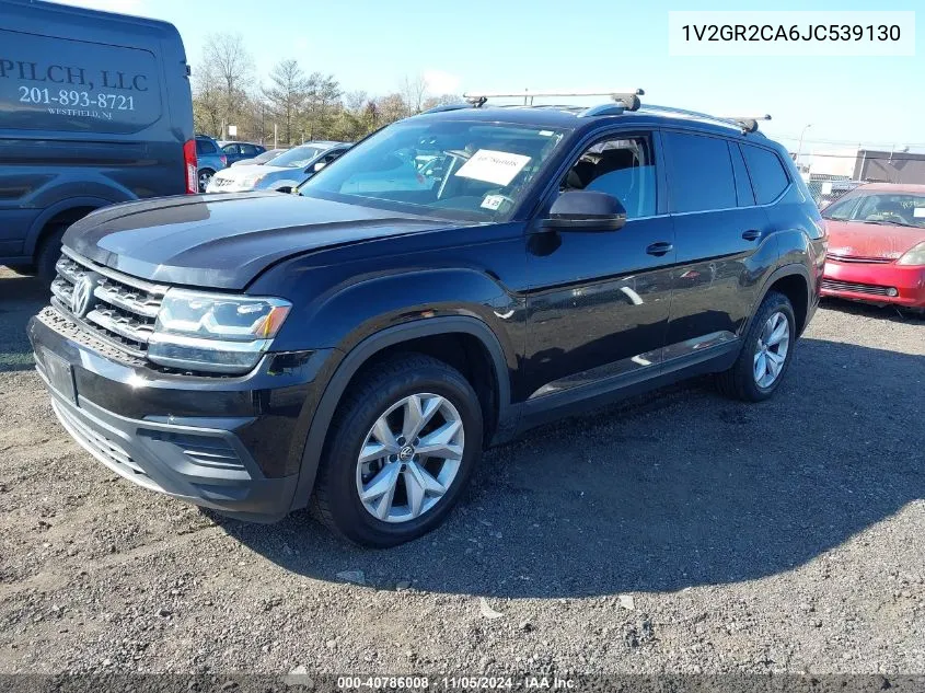 2018 Volkswagen Atlas 3.6L V6 S VIN: 1V2GR2CA6JC539130 Lot: 40786008