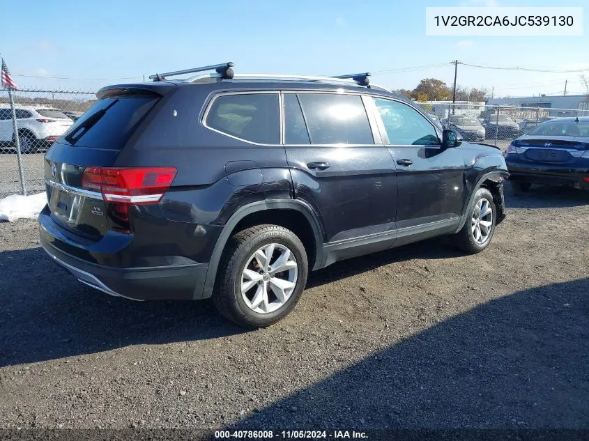 2018 Volkswagen Atlas 3.6L V6 S VIN: 1V2GR2CA6JC539130 Lot: 40786008