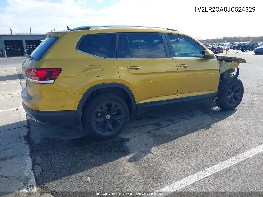 1V2LR2CA0JC524329 2018 Volkswagen Atlas 3.6L V6 Se/3.6L V6 Se W/Technology