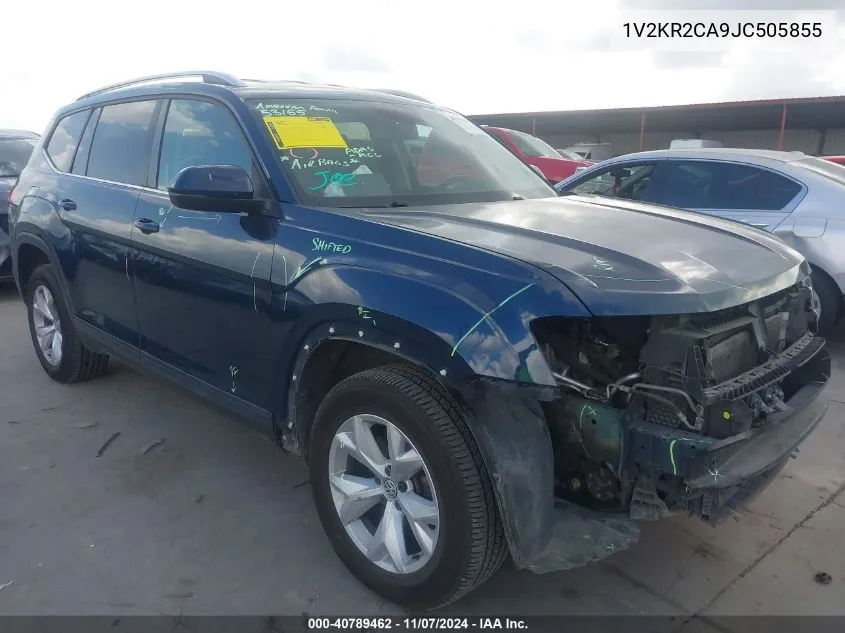 2018 Volkswagen Atlas 3.6L V6 Se VIN: 1V2KR2CA9JC505855 Lot: 40789462