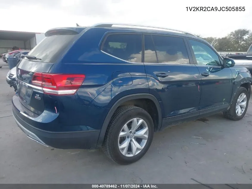 2018 Volkswagen Atlas 3.6L V6 Se VIN: 1V2KR2CA9JC505855 Lot: 40789462