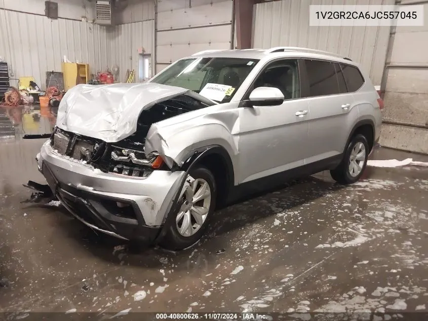 2018 Volkswagen Atlas 3.6L V6 S VIN: 1V2GR2CA6JC557045 Lot: 40800626