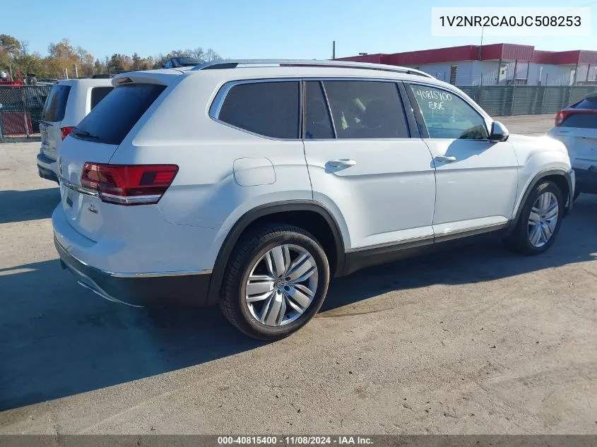 2018 Volkswagen Atlas 3.6L V6 Sel Premium VIN: 1V2NR2CA0JC508253 Lot: 40815400