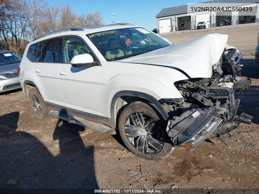 2018 Volkswagen Atlas 3.6L V6 Sel Premium VIN: 1V2NR2CA4JC550439 Lot: 40821782