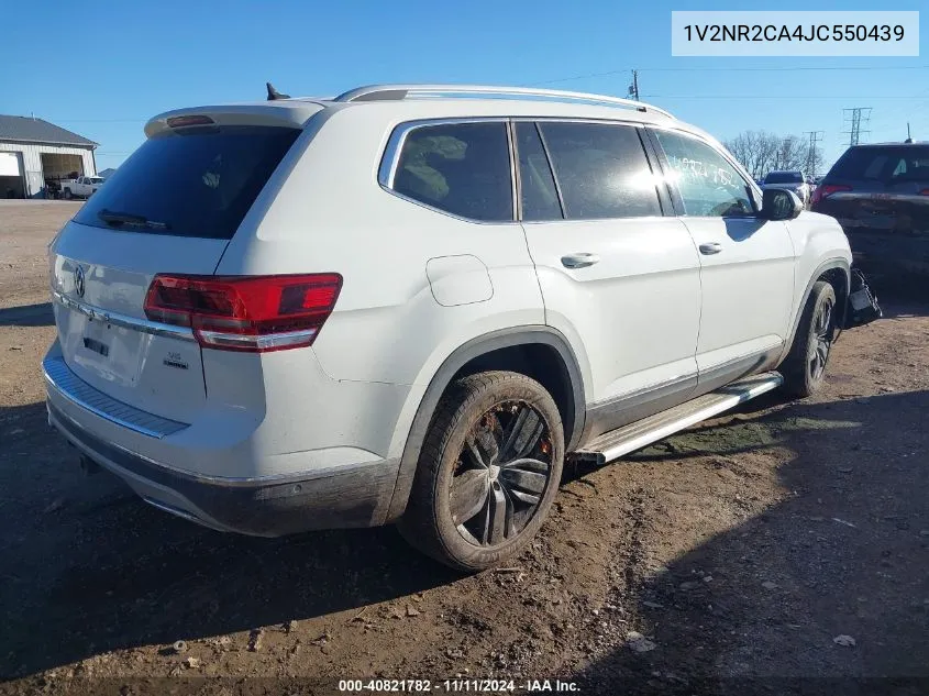 2018 Volkswagen Atlas 3.6L V6 Sel Premium VIN: 1V2NR2CA4JC550439 Lot: 40821782