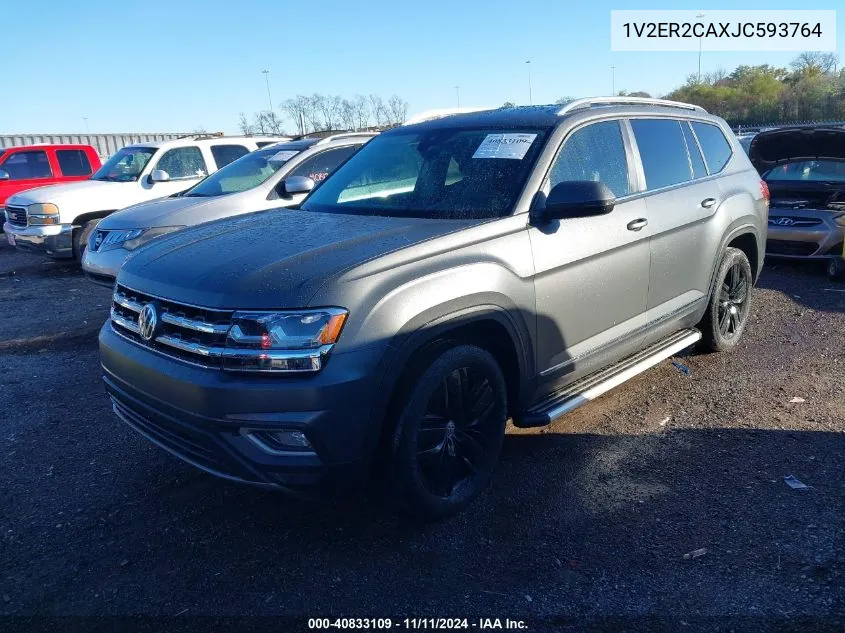 1V2ER2CAXJC593764 2018 Volkswagen Atlas 3.6L V6 Sel