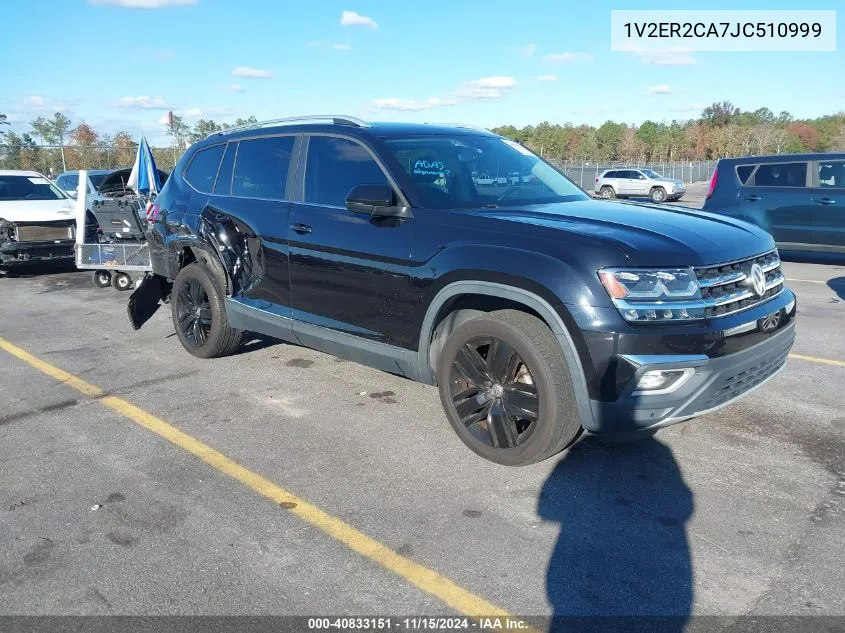 2018 Volkswagen Atlas 3.6L V6 Sel VIN: 1V2ER2CA7JC510999 Lot: 40833151