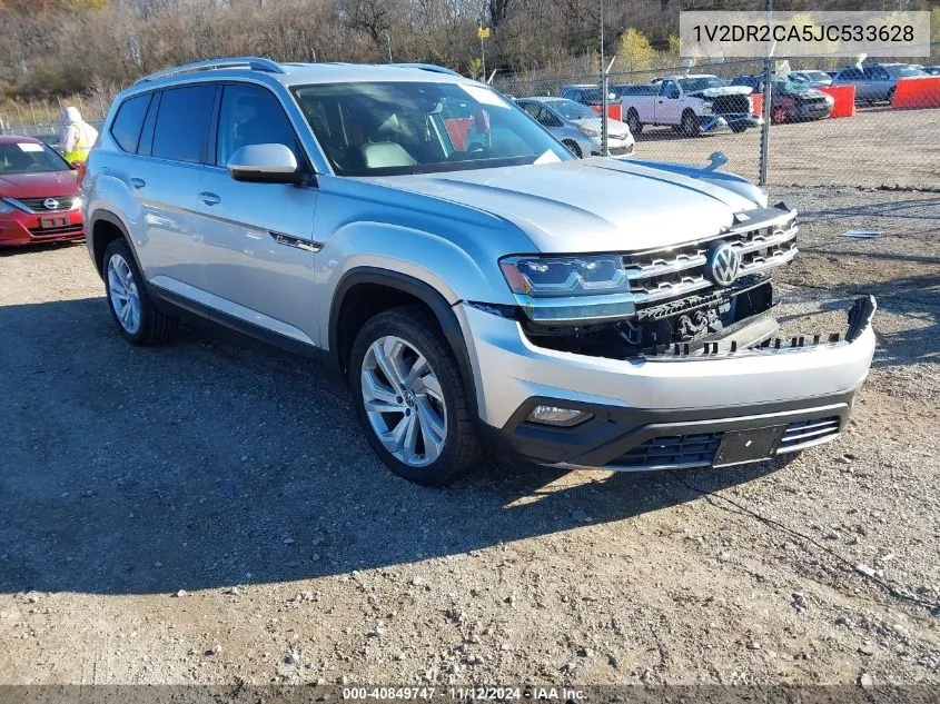 2018 Volkswagen Atlas 3.6L V6 Se/3.6L V6 Se W/Technology VIN: 1V2DR2CA5JC533628 Lot: 40849747