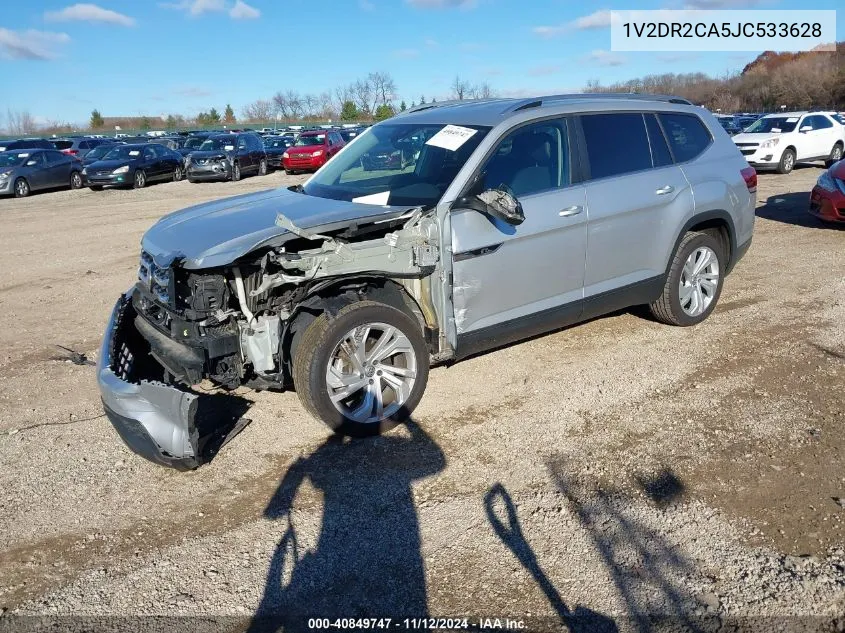 2018 Volkswagen Atlas 3.6L V6 Se/3.6L V6 Se W/Technology VIN: 1V2DR2CA5JC533628 Lot: 40849747