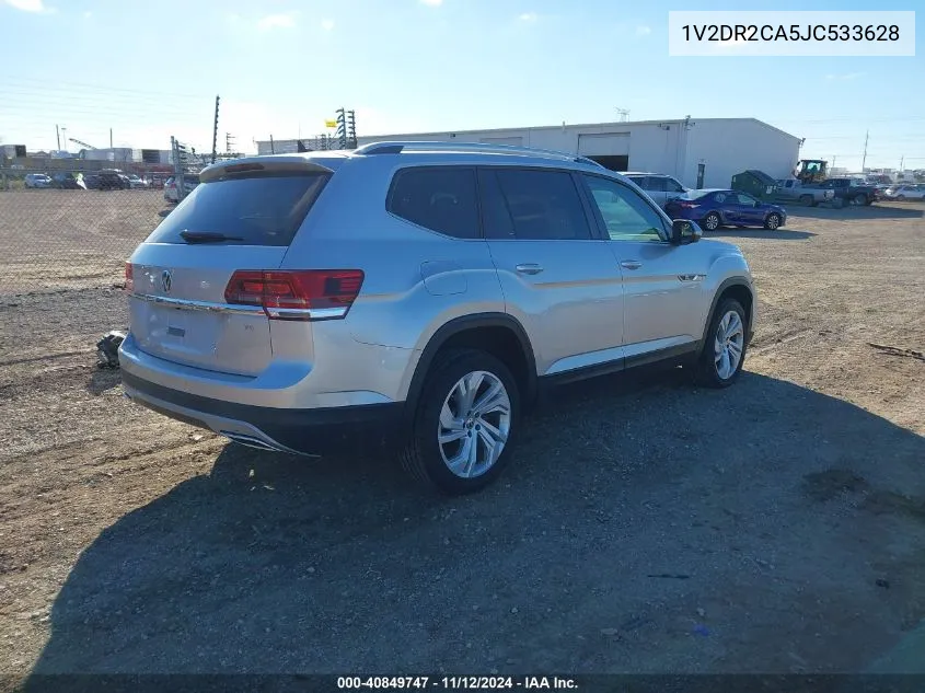 2018 Volkswagen Atlas 3.6L V6 Se/3.6L V6 Se W/Technology VIN: 1V2DR2CA5JC533628 Lot: 40849747