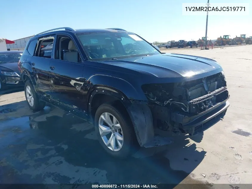 2018 Volkswagen Atlas 3.6L V6 Sel VIN: 1V2MR2CA6JC519771 Lot: 40856672