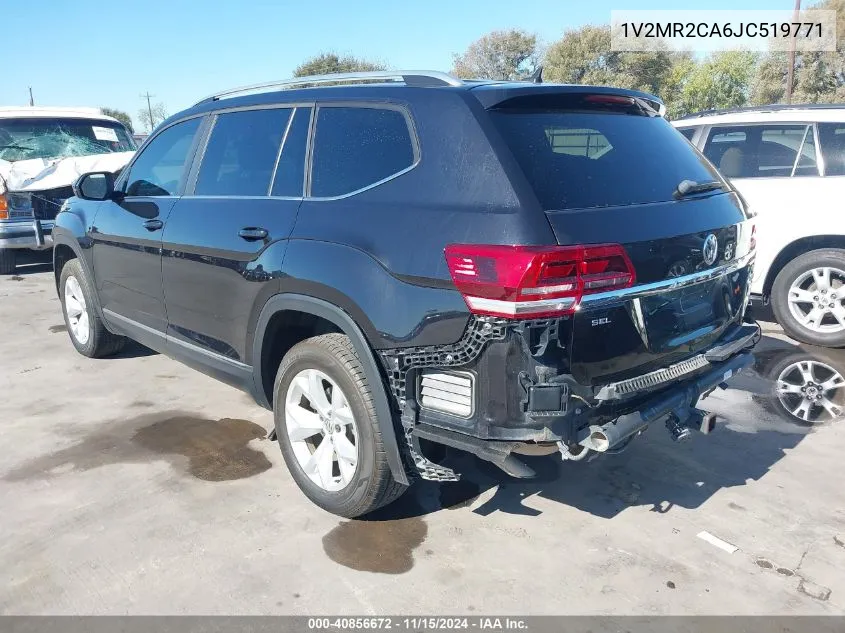 2018 Volkswagen Atlas 3.6L V6 Sel VIN: 1V2MR2CA6JC519771 Lot: 40856672