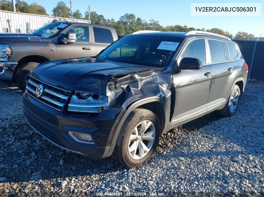 2018 Volkswagen Atlas 3.6L V6 Sel VIN: 1V2ER2CA8JC506301 Lot: 40866361