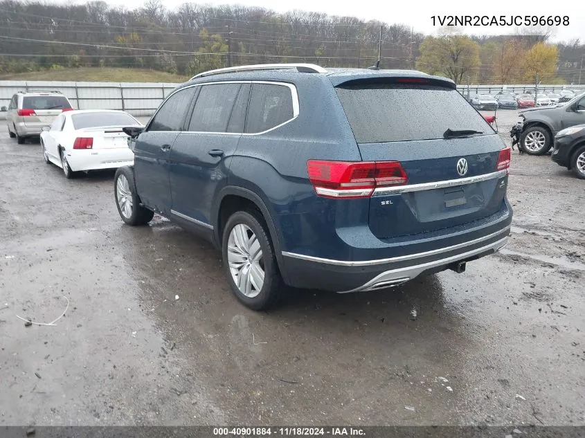 2018 Volkswagen Atlas 3.6L V6 Sel Premium VIN: 1V2NR2CA5JC596698 Lot: 40901884