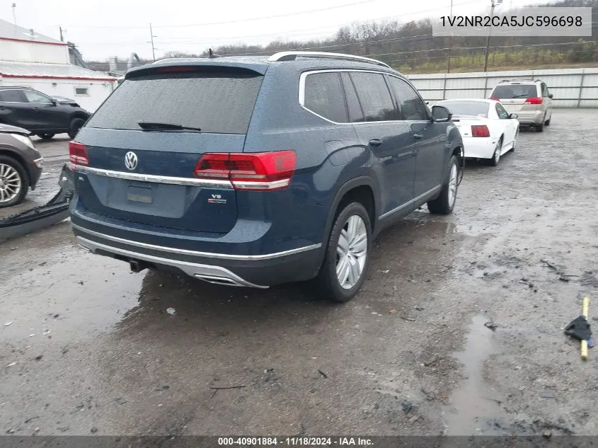 2018 Volkswagen Atlas 3.6L V6 Sel Premium VIN: 1V2NR2CA5JC596698 Lot: 40901884