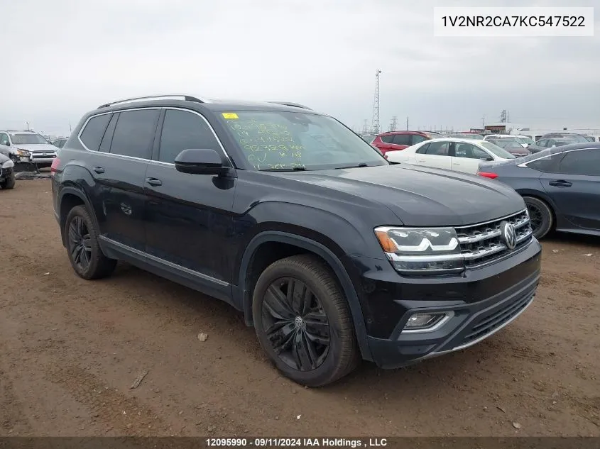 2019 Volkswagen Atlas VIN: 1V2NR2CA7KC547522 Lot: 12095990