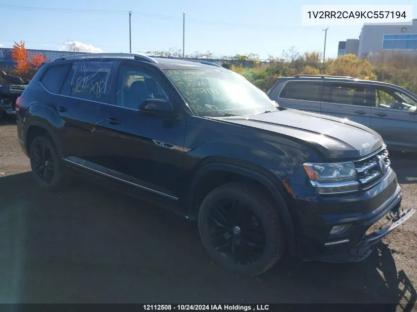 2019 Volkswagen Atlas Sel VIN: 1V2RR2CA9KC557194 Lot: 12112508