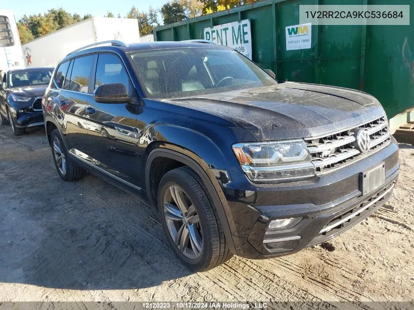 2019 Volkswagen Atlas VIN: 1V2RR2CA9KC536684 Lot: 12120223