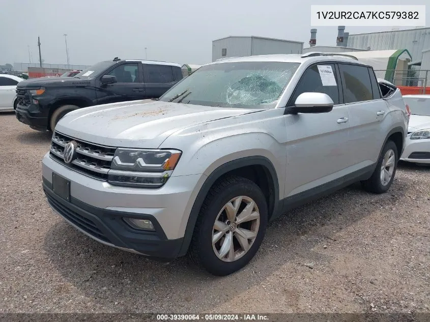 2019 Volkswagen Atlas 3.6L V6 Se W/Technology VIN: 1V2UR2CA7KC579382 Lot: 39390064