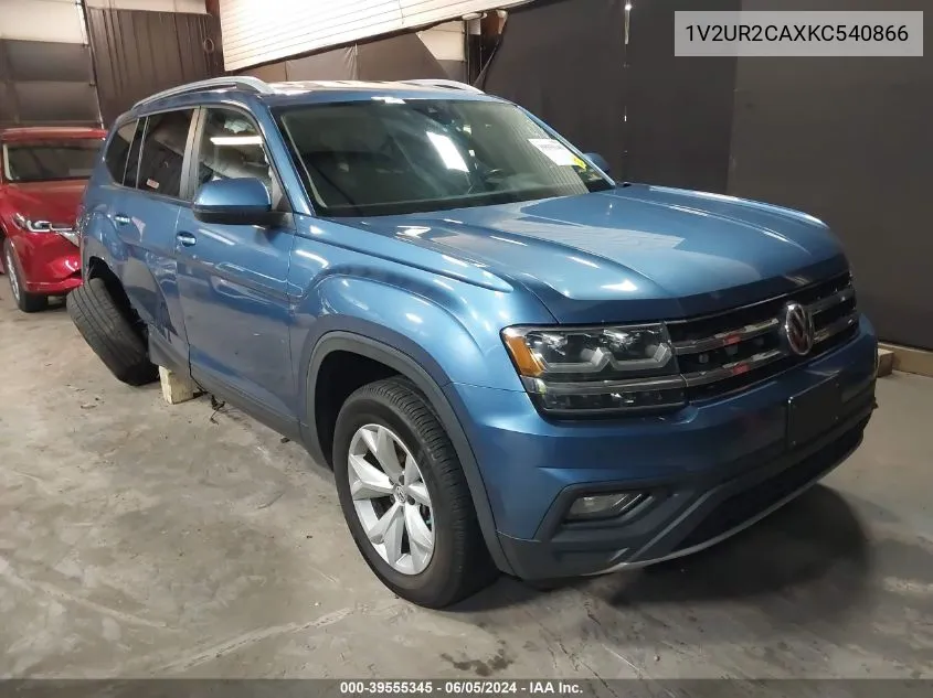 1V2UR2CAXKC540866 2019 Volkswagen Atlas 3.6L V6 Se W/Technology