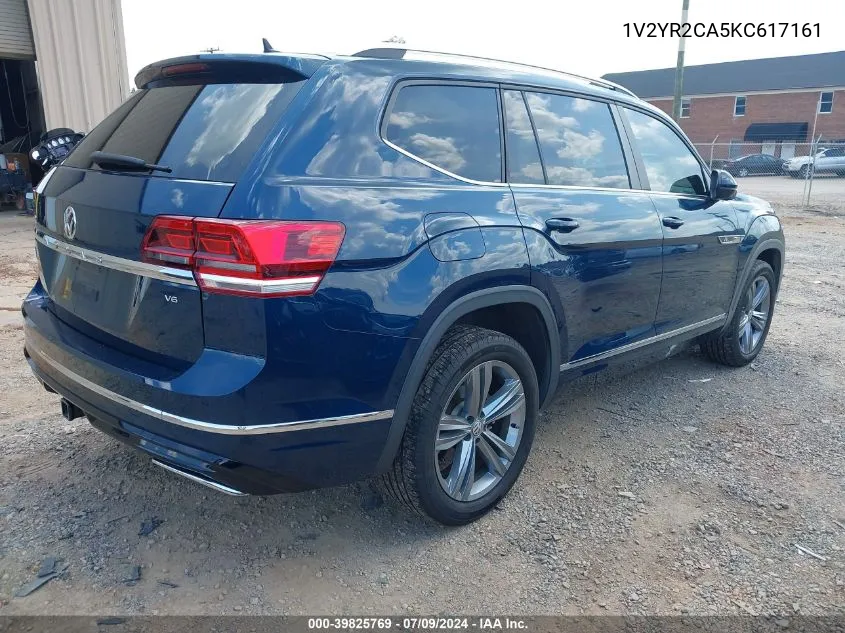 2019 Volkswagen Atlas 3.6L V6 Se W/Technology R-Line VIN: 1V2YR2CA5KC617161 Lot: 39825769