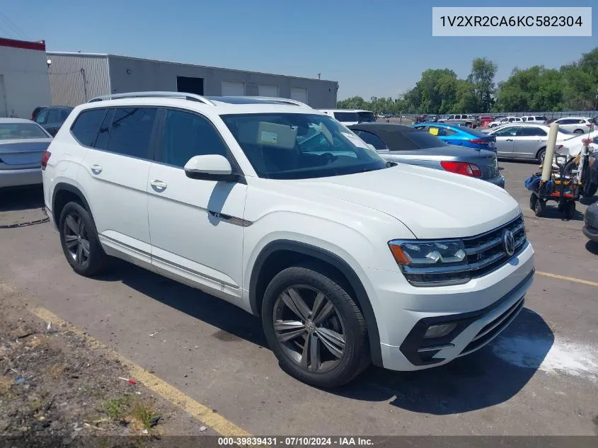 1V2XR2CA6KC582304 2019 Volkswagen Atlas 3.6L V6 Se W/Technology R-Line