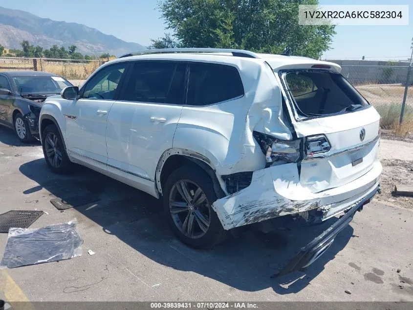 2019 Volkswagen Atlas 3.6L V6 Se W/Technology R-Line VIN: 1V2XR2CA6KC582304 Lot: 39839431