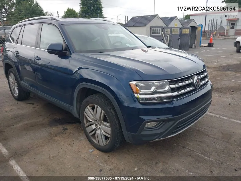 2019 Volkswagen Atlas 3.6L V6 Se W/Technology VIN: 1V2WR2CA2KC506154 Lot: 39877585