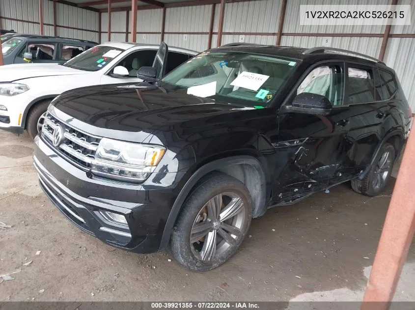 2019 Volkswagen Atlas 3.6L V6 Se W/Technology R-Line VIN: 1V2XR2CA2KC526215 Lot: 39921355