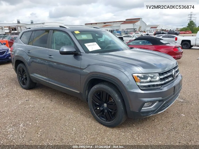 1V2MR2CA0KC536874 2019 Volkswagen Atlas 3.6L V6 Sel