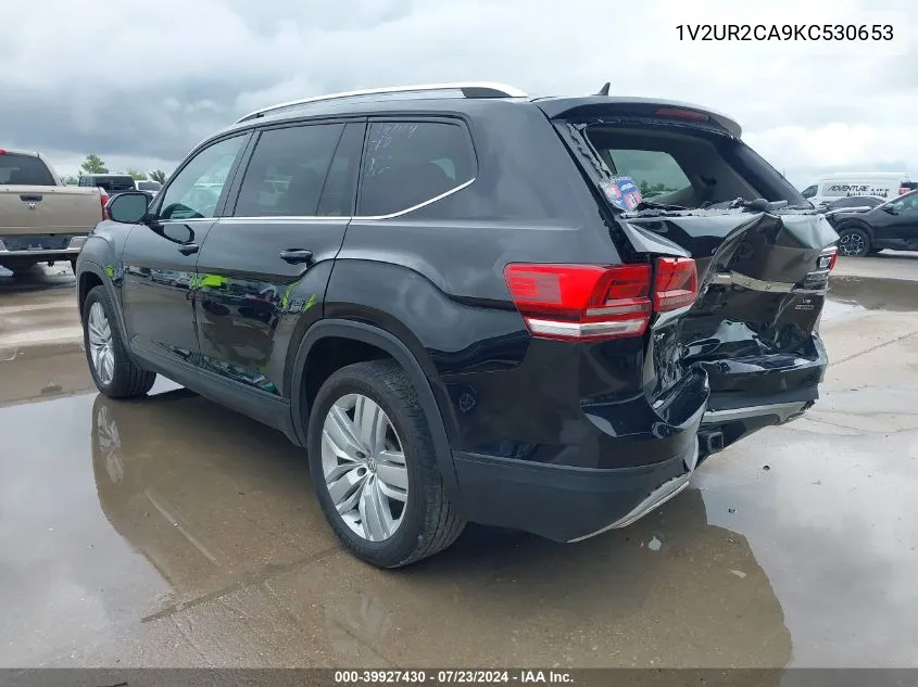 2019 Volkswagen Atlas 3.6L V6 Se W/Technology VIN: 1V2UR2CA9KC530653 Lot: 39927430