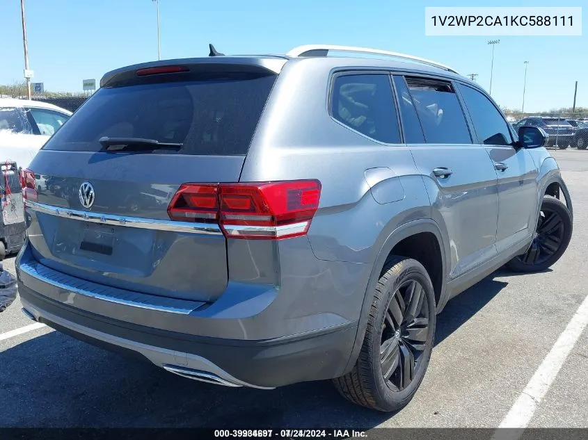 1V2WP2CA1KC588111 2019 Volkswagen Atlas 2.0T Se W/Technology