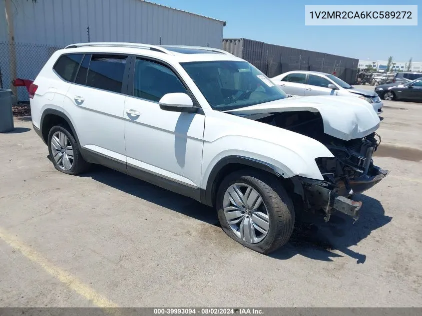 2019 Volkswagen Atlas 3.6L V6 Sel VIN: 1V2MR2CA6KC589272 Lot: 39993094