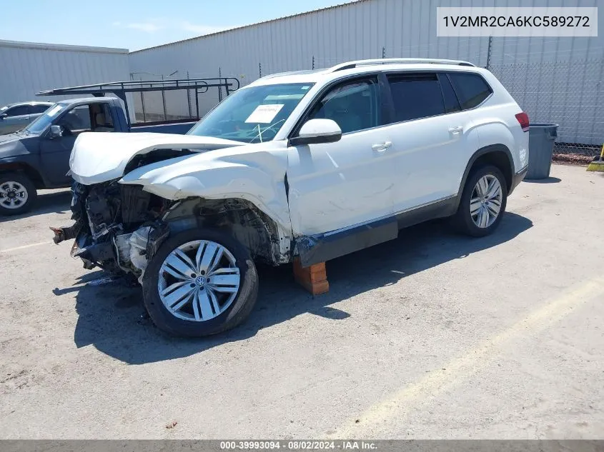 2019 Volkswagen Atlas 3.6L V6 Sel VIN: 1V2MR2CA6KC589272 Lot: 39993094