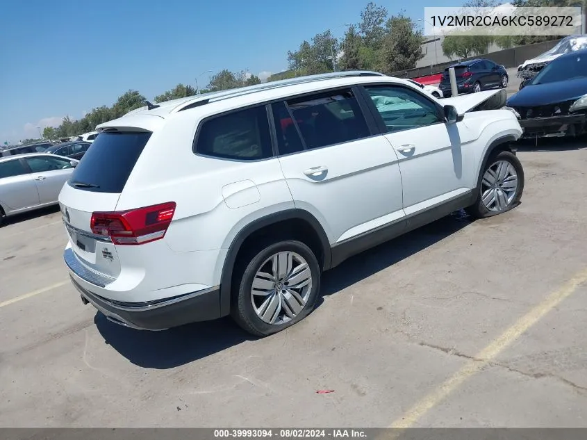 2019 Volkswagen Atlas 3.6L V6 Sel VIN: 1V2MR2CA6KC589272 Lot: 39993094