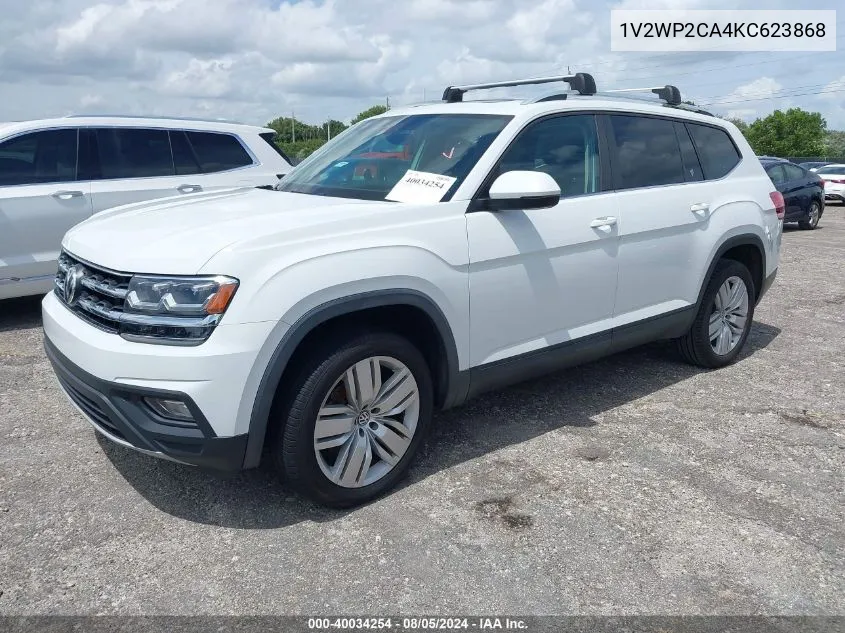 2019 Volkswagen Atlas 2.0T Se W/Technology VIN: 1V2WP2CA4KC623868 Lot: 40034254