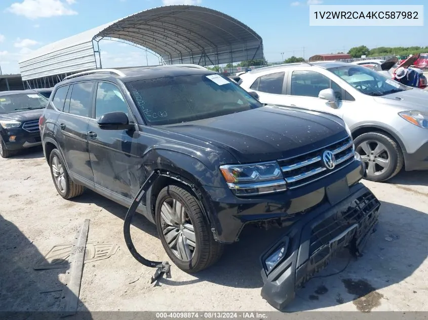 2019 Volkswagen Atlas 3.6L V6 Se W/Technology VIN: 1V2WR2CA4KC587982 Lot: 40098874