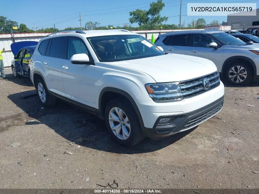 2019 Volkswagen Atlas 3.6L V6 Se VIN: 1V2DR2CA1KC565719 Lot: 40114205