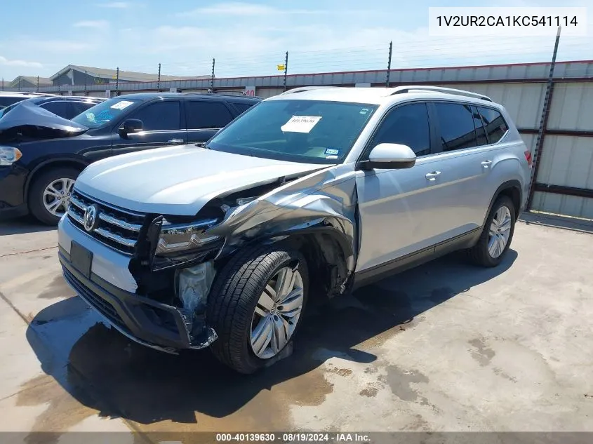 2019 Volkswagen Atlas 3.6L V6 Se W/Technology VIN: 1V2UR2CA1KC541114 Lot: 40139630