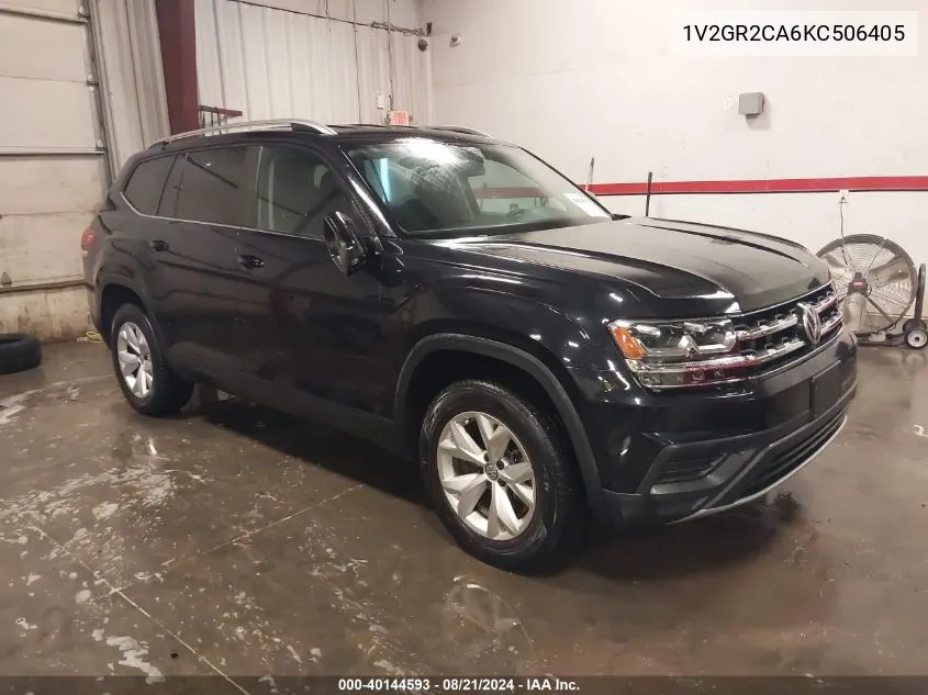 2019 Volkswagen Atlas 3.6L V6 S VIN: 1V2GR2CA6KC506405 Lot: 40144593